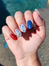 D1673 Patriot Glow Glitter Dip Powder
