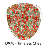 Dip Powder D970 Timeless Cheer Gold Dip Powder 0.5 oz jar