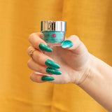 Dip Powder D796 Cactus Collection Teal Glitter Dip Powder
