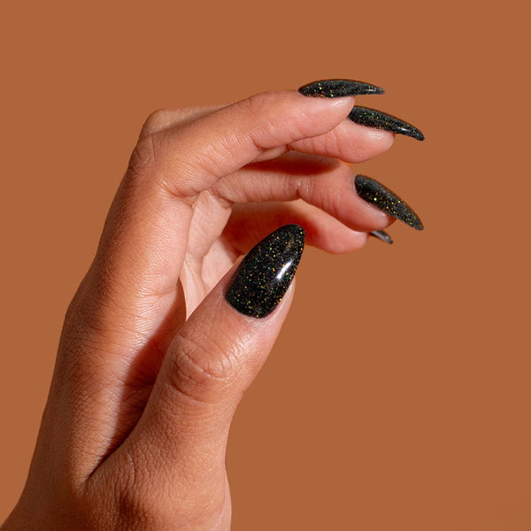 D849 Twilight Glimmer Green Glitter Dip Powder