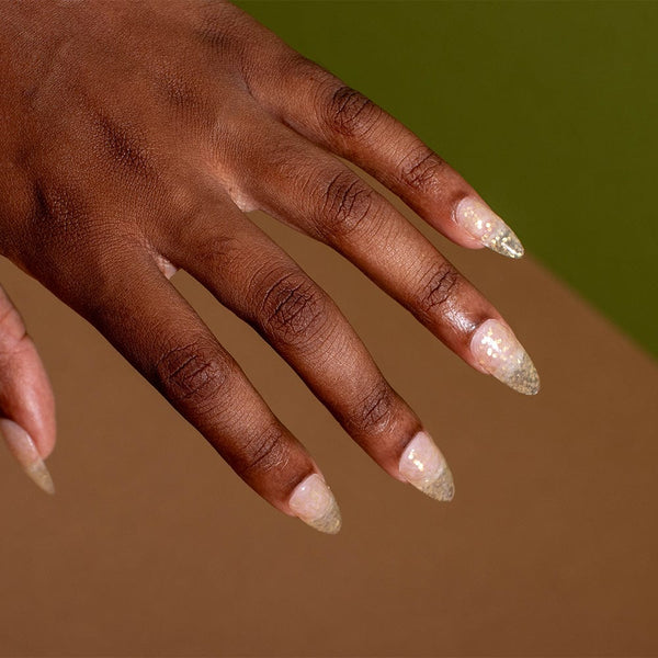 D851 Golden Days Gold Glitter Dip Powder