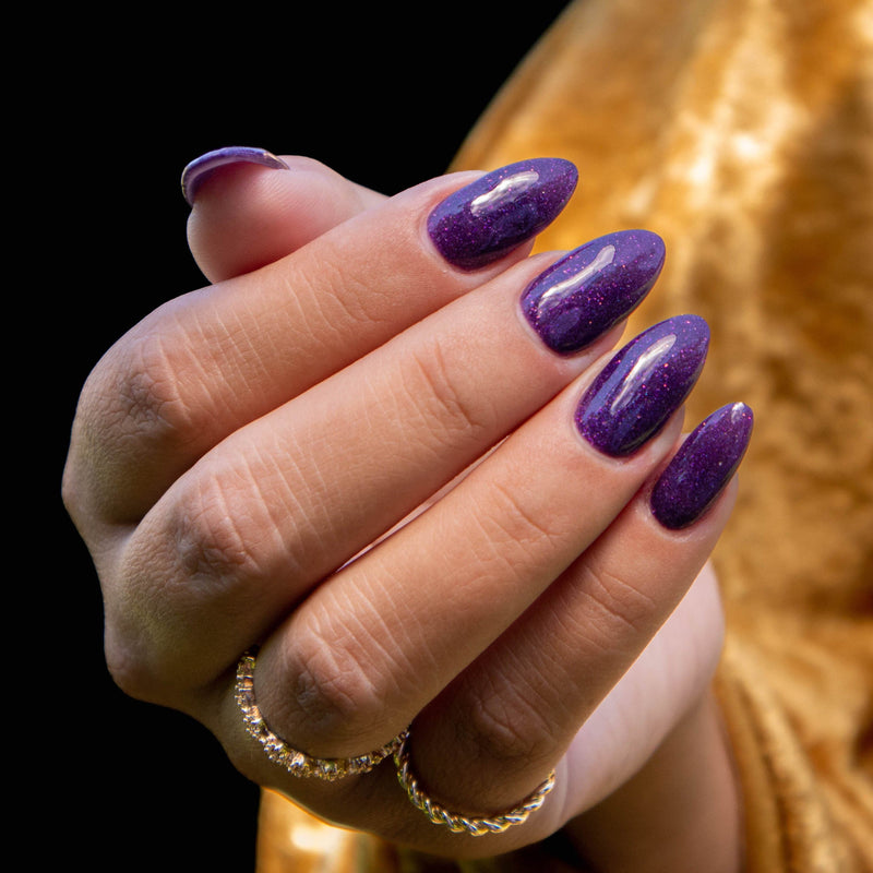 D740 Energy Purple Shimmer Dip Powder