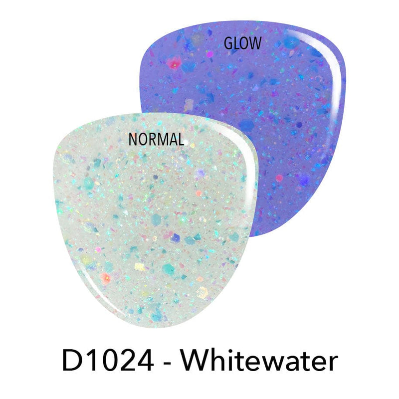 Dip Powder D1024 Whitewater White Glow Dip Powder