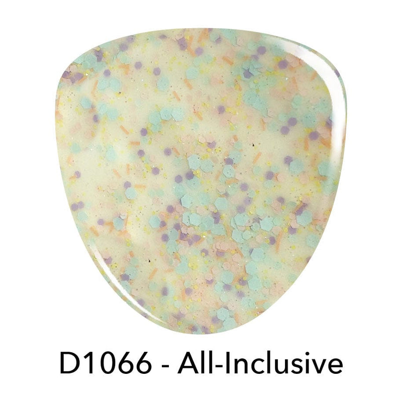 Dip Powder D1066 All-Inclusive Yellow Glitter Dip Powder