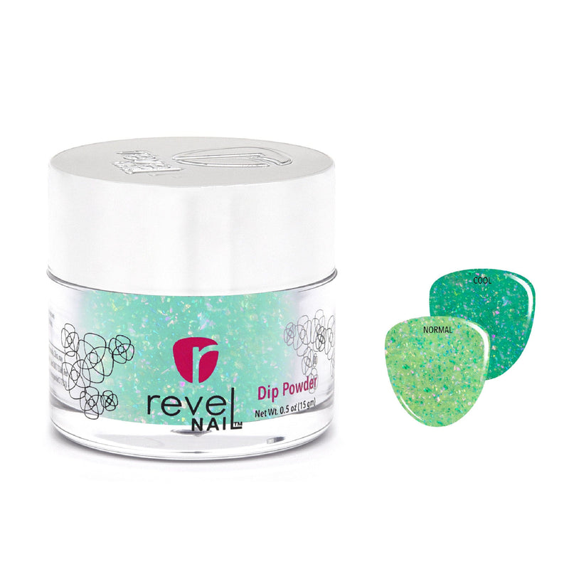 Dip Powder D1078 Lily Love Green Flake Dip Powder