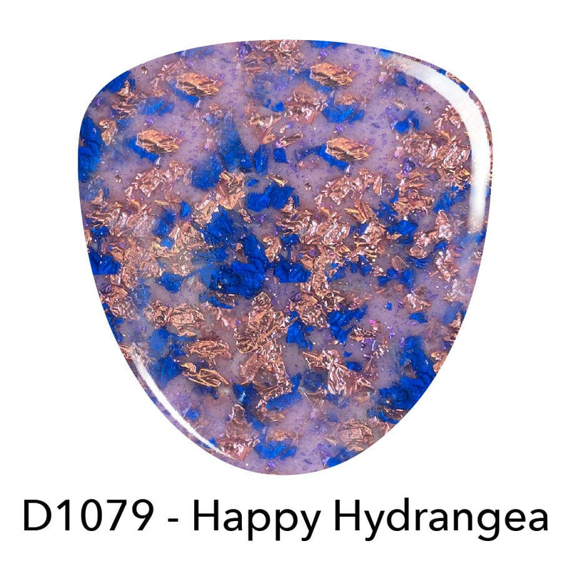 Dip Powder D1079 Happy Hydrangea Pink Flake Dip Powder