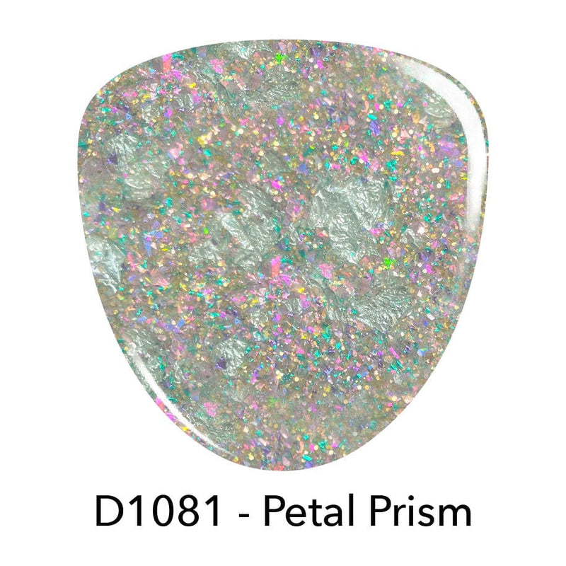 Dip Powder D1081 Petal Prism Gold Flake Dip Powder