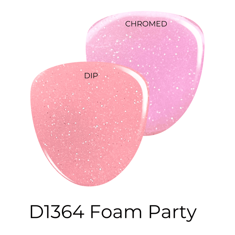 Dip Powder D1364 Foam Party Chrome Dip Powder