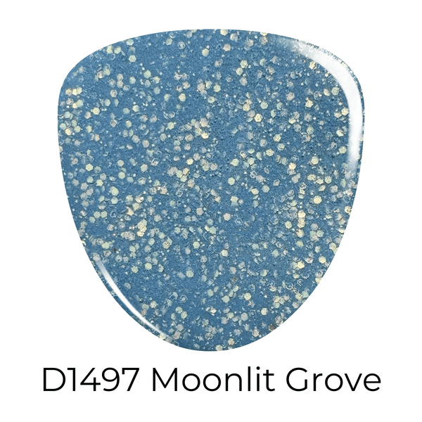 Dip Powder D1497 Moonlit Grove Blue Glitter Dip Powder