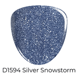 Dip Powder D1594 Silver Snowstorm Dip Powder
