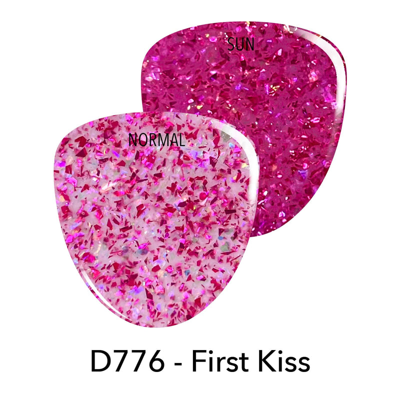 Dip Powder D776 First Kiss Pink Flake Dip Powder