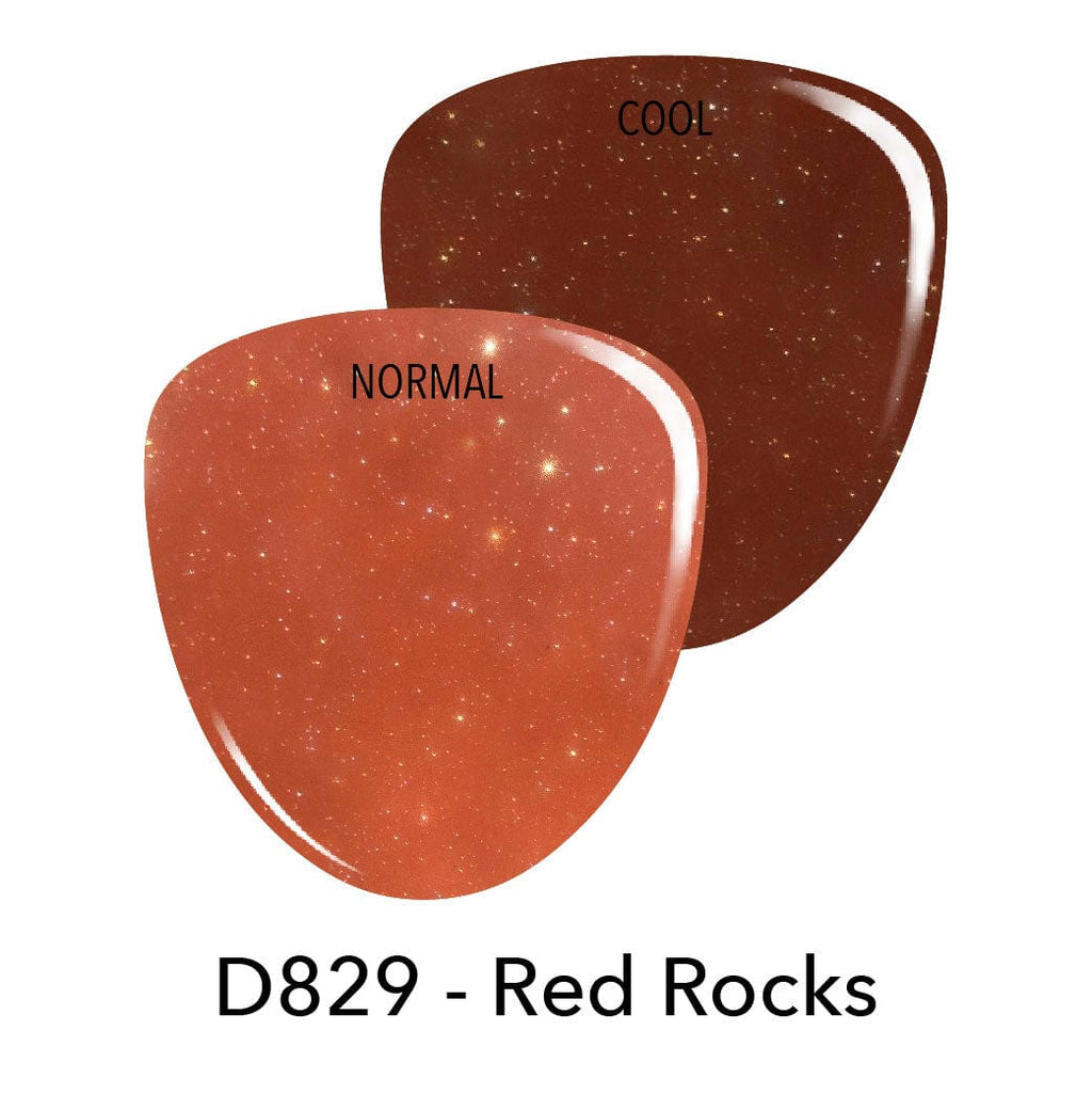 D829 Red Rocks Orange Shimmer Dip Powder – RevelNailEU