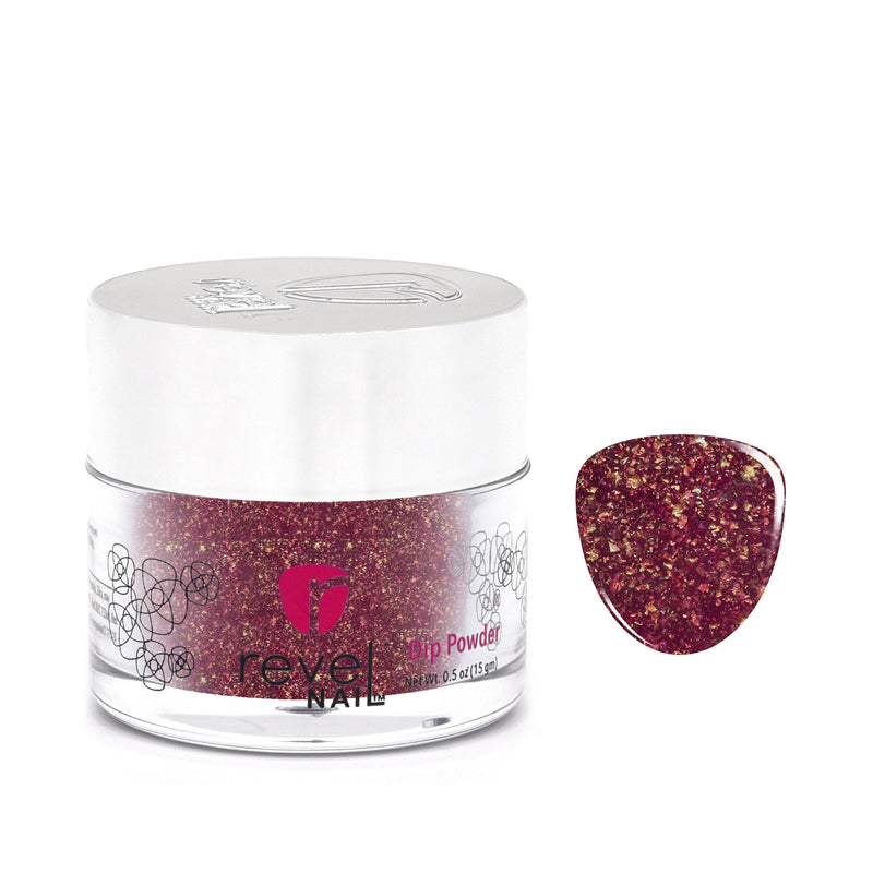 Dip Powder D852 Autumn Glory Purple Flake Dip Powder