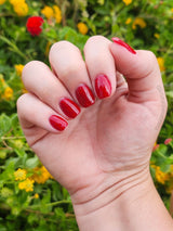 Dip Powder D896 Siren Red Glitter Dip Powder