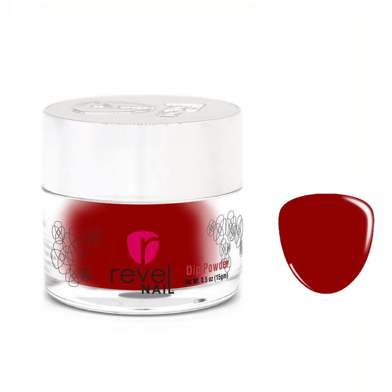 Dip Powder D937 Stiletto Red Creme Dip Powder