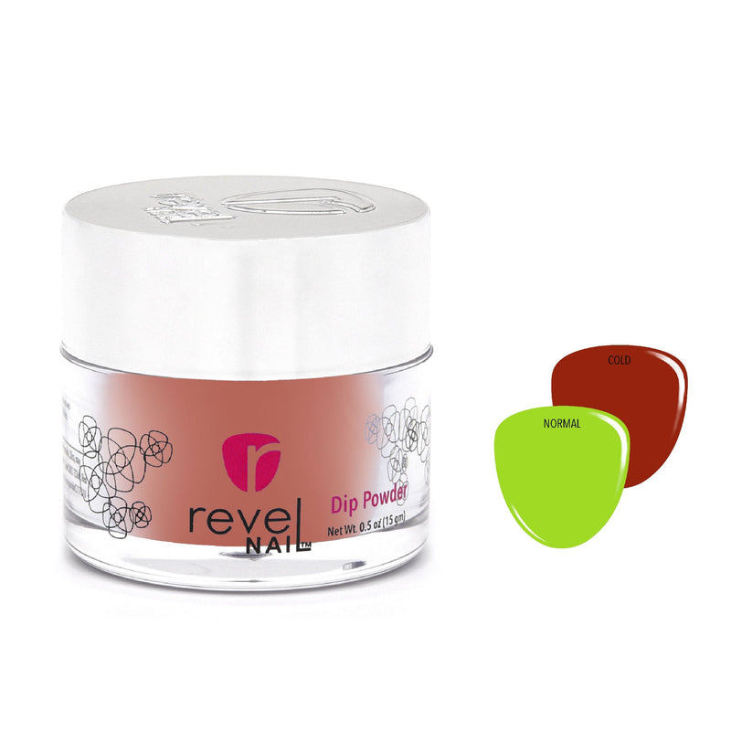 Dip Powder D969 Red Frost Red Creme Dip Powder 0.5 oz jar