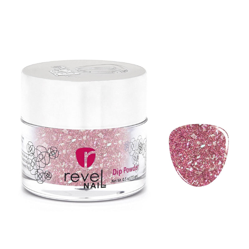 D668 Smitten Kitten Pink Shimmer Dip Powder