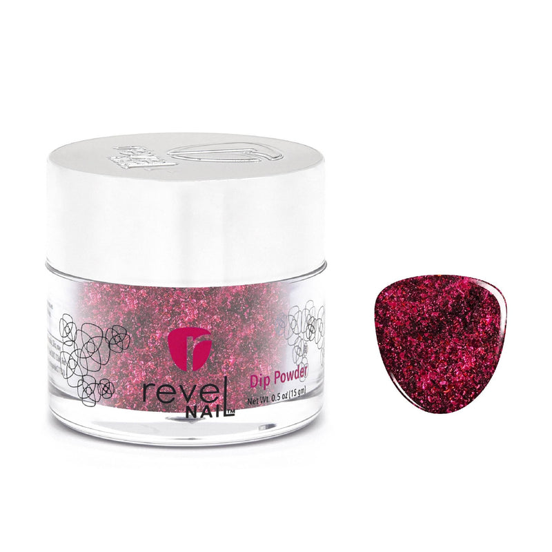 D669 Sweet Heart Pink Flake Dip Powder