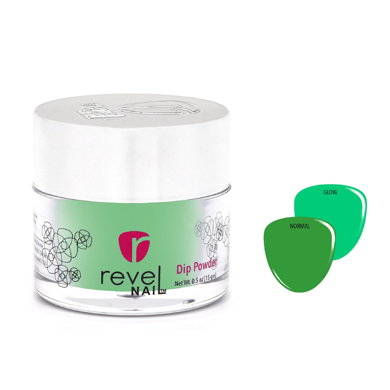 D683 Sour Green Glow Dip Powder