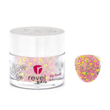 D684 Tangy Pink Glitter Dip Powder