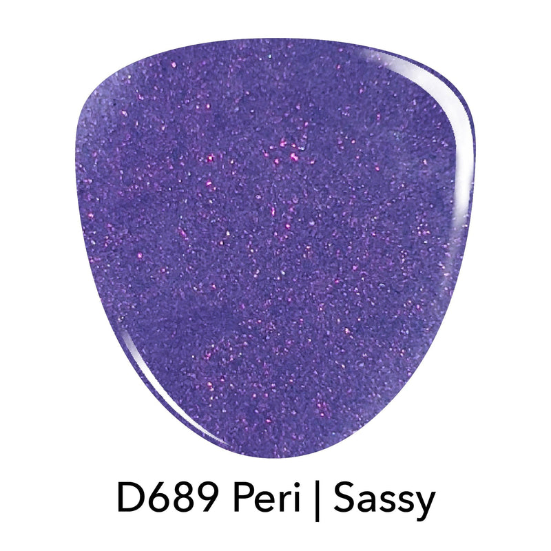 D689 Peri Shimmer Dip Powder
