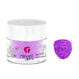D694 Strut Purple Glitter Dip Powder