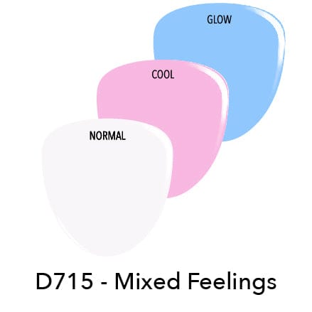 D715 Mixed Feelings Pink Glow Dip Powder