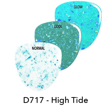 D717 High Tide Blue Flake Dip Powder