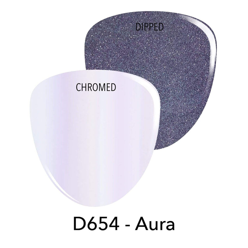 D654 Aura Pink Chrome Dip Powder