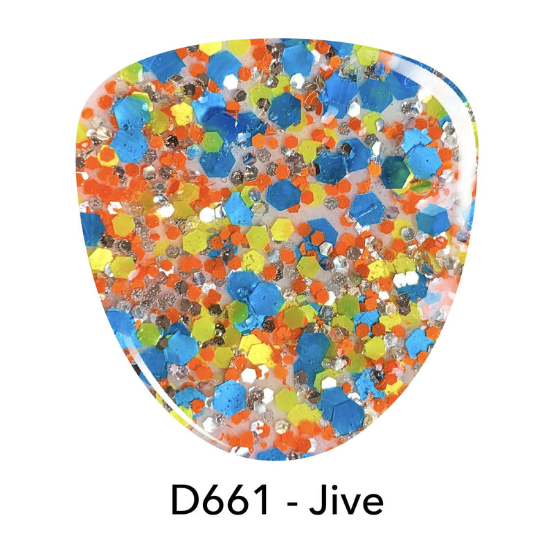 D661 Jive Multi Glitter Dip Powder