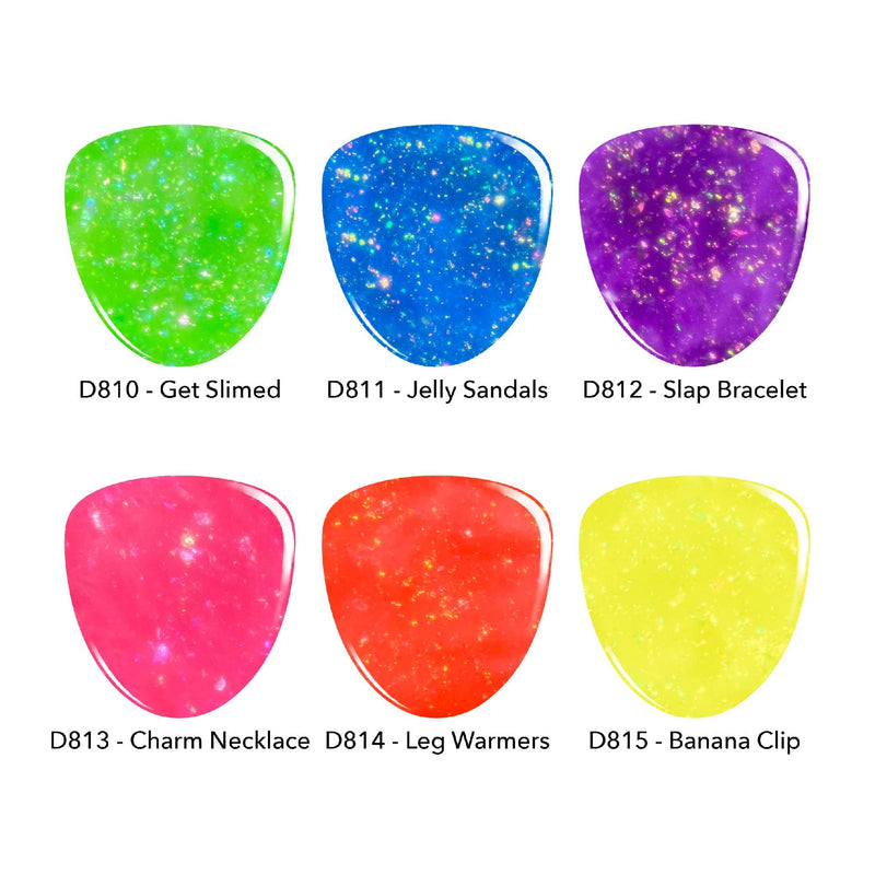 Dip Powder 80’s Icons | Neon Flake Dip Powder Set