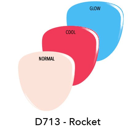 Dip Powder D713 Rocket Red Mood Changing Dip Powder