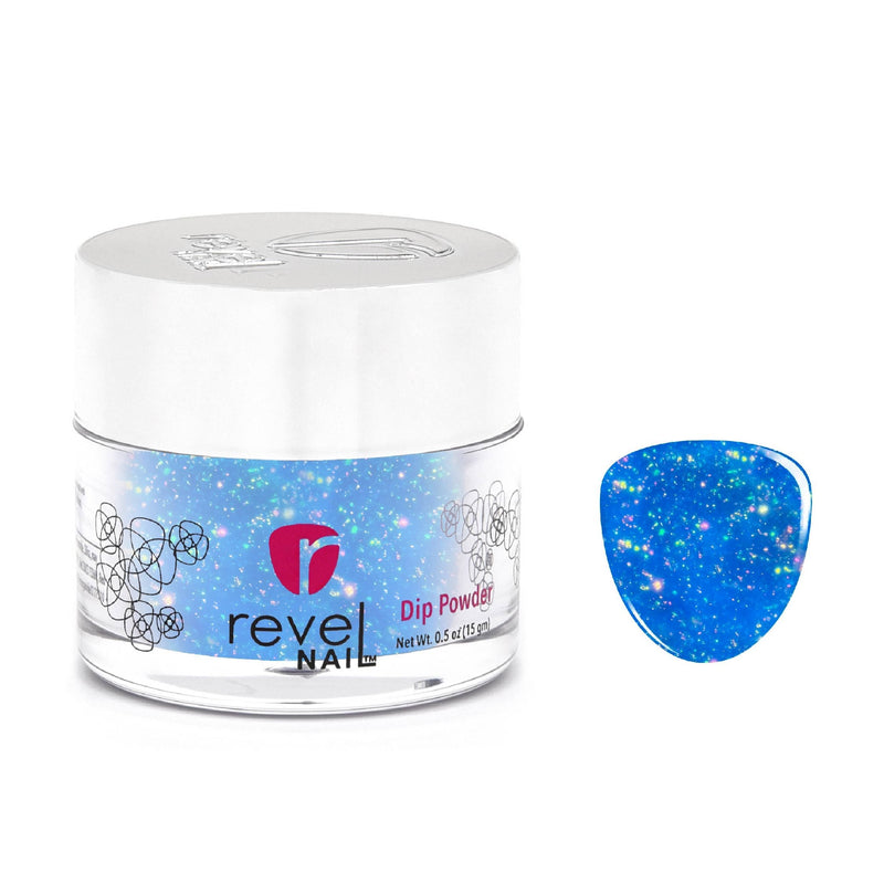 Dip Powder D811 Jelly Sandals Blue Flake Dip Powder