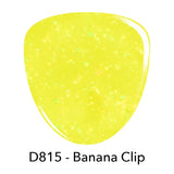 Dip Powder D815 Banana Clip Yellow Flake Dip Powder