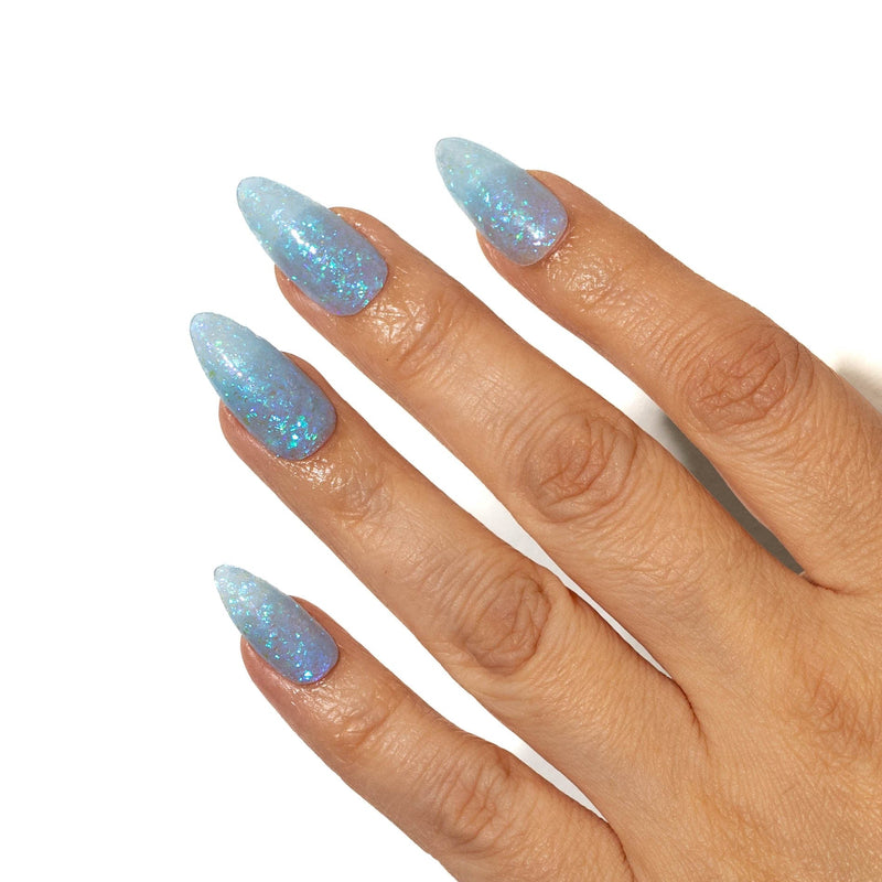 Dip Powder D861 Twirly Pop Blue Flake Dip Powder