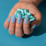 Dip Powder D862 Air Head Blue Flake Dip Powder