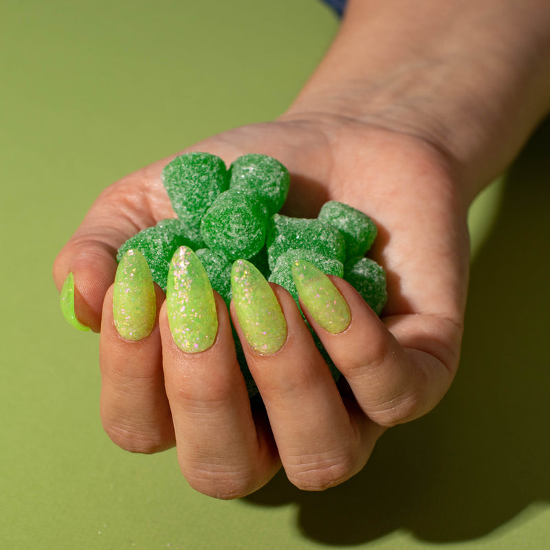 Dip Powder D863 Sour Belt Green Flake Dip Powder