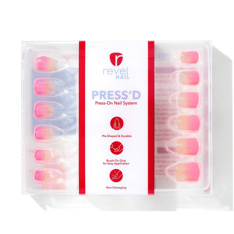Press Ons A Wink of Pink | Gloss Short Square Press-On Nails