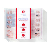 Press Ons Blacklist Twist | Gloss Short Square Press-On Nails