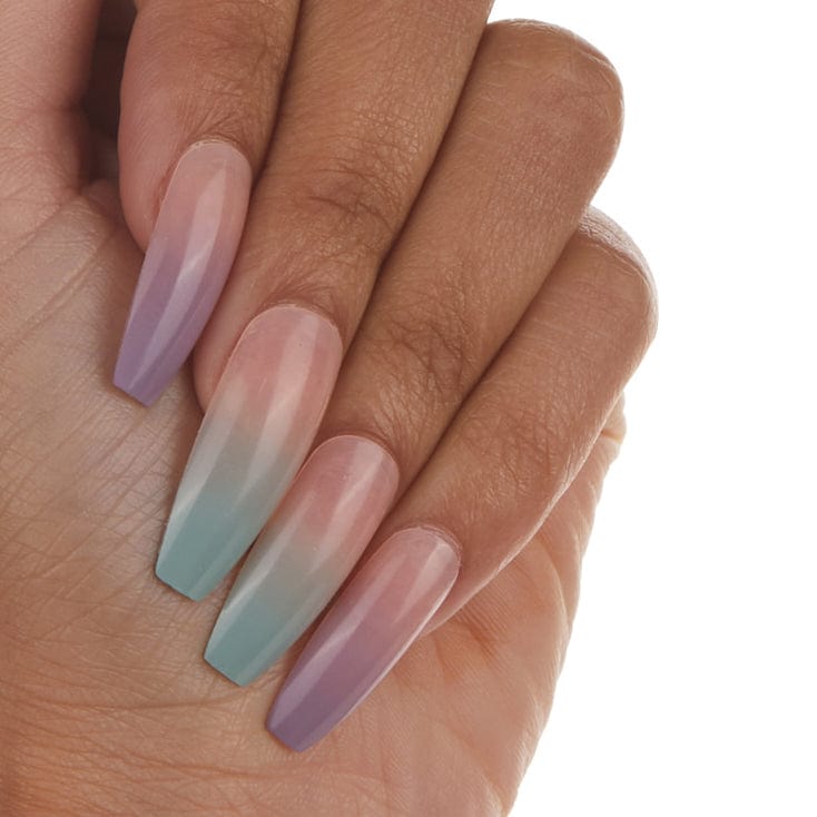 Press Ons Desert Sky | Gloss Extra Long Coffin Press-On Nails