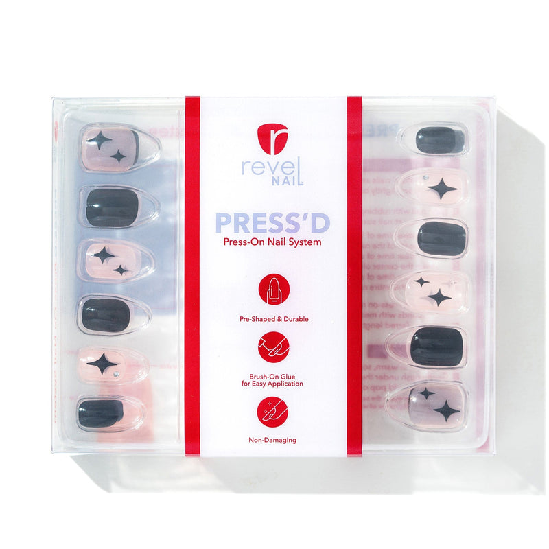 Press Ons Midnight Mistress | Gloss Short Square Press-On Nails