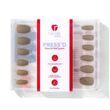 Press Ons Miss Mocha | Matte Medium Coffin Press-On Nails