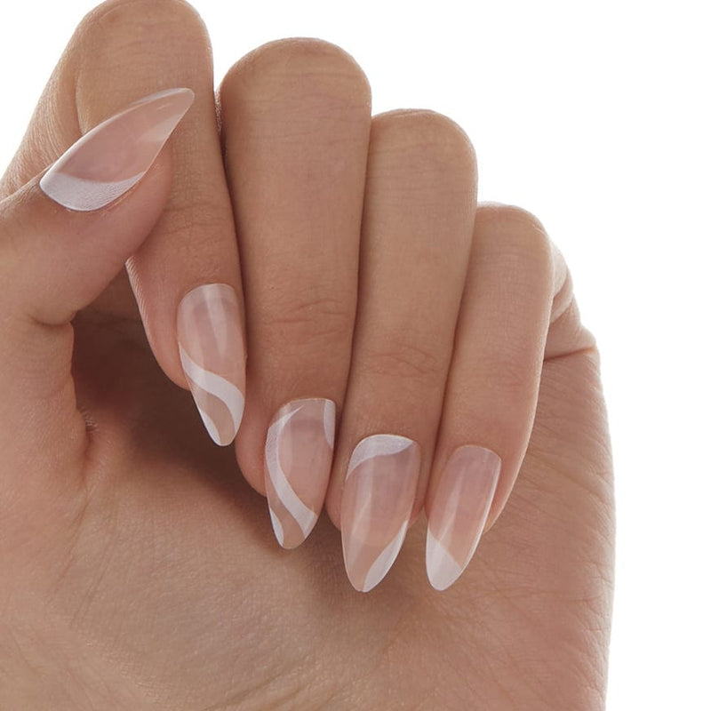 Mauve Pink Blush Beige Gel Sparkle Nail Design Long Stiletto 