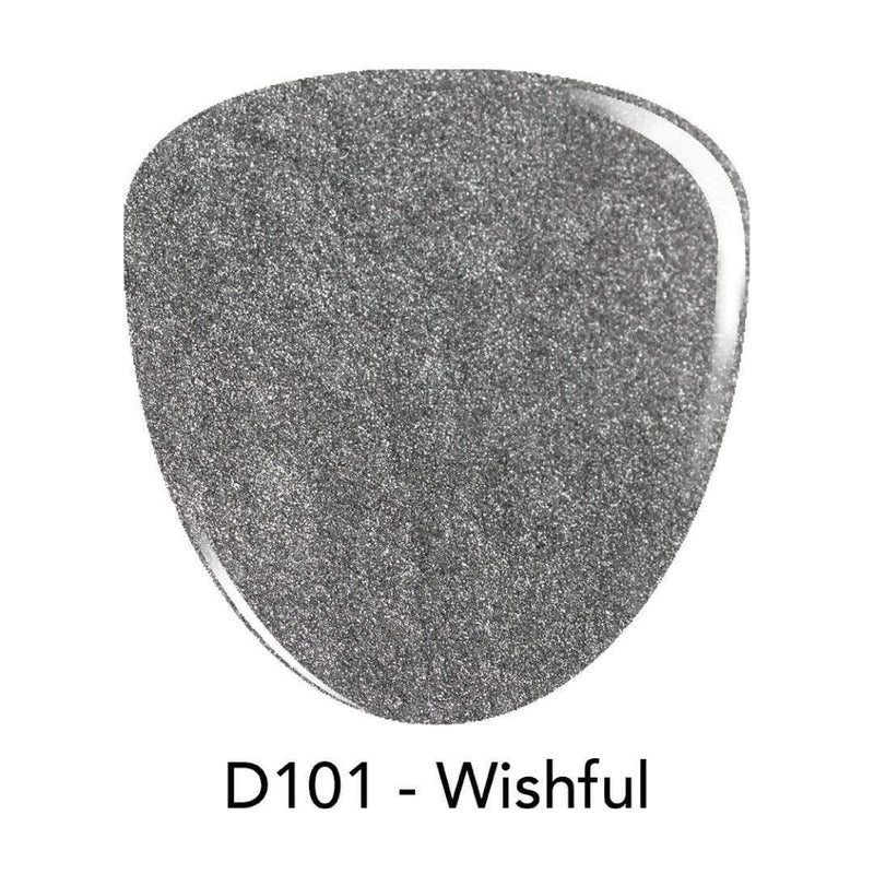 D101 Wishful Silver Shimmer Dip Powder