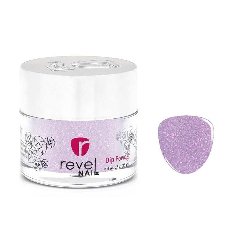 D117 Enchanted Purple Glitter Dip Powder