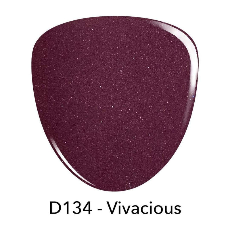 D134 Vivacious Purple Shimmer Dip Powder