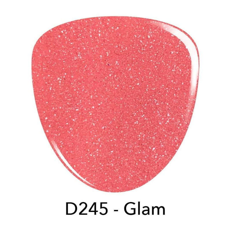 D245 Glam Pink Shimmer Dip Powder