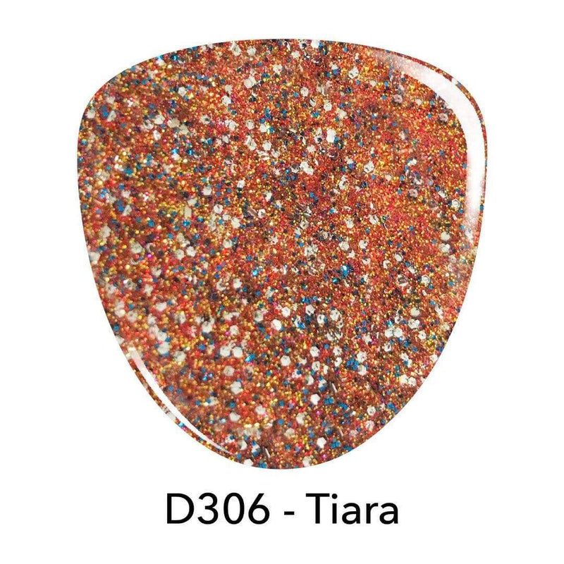 D306 Tiara Gold Glitter Dip Powder
