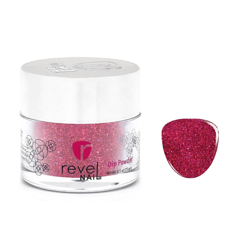 D307 Miracle Pink Glitter Dip Powder