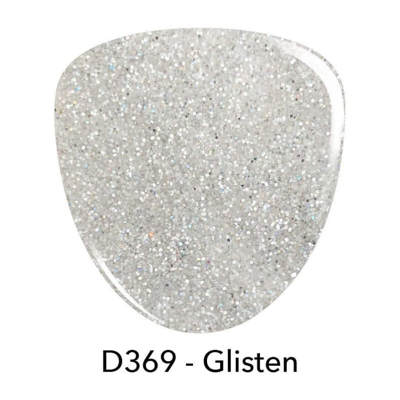 D369 Glisten Gray Glitter Dip Powder